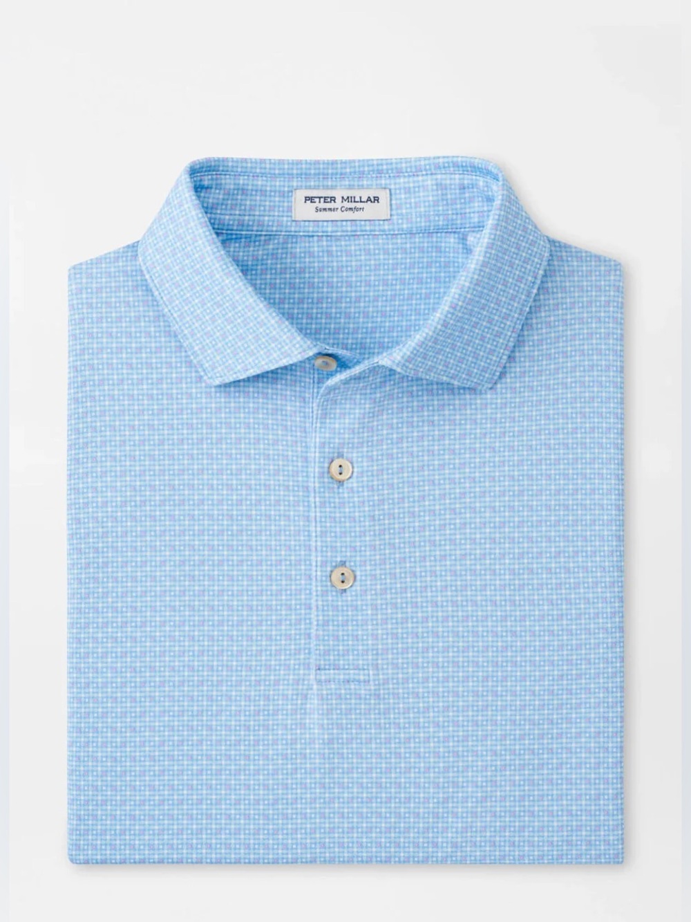 Peter Millar Vega Performance Polo Shirt Jersey Golf Cottage Blue XL NWT